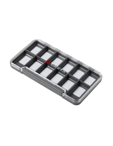 Grey's Slim Waterproof Fly Box 12 Compartments