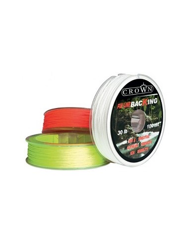 Crown Flyline backing (WHITE) 100m