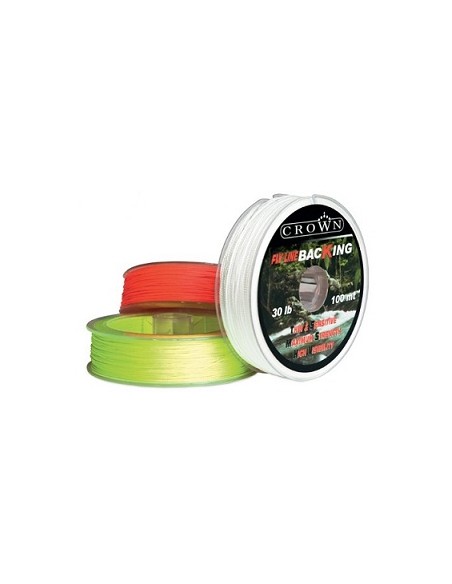 Crown Flyline backing (WHITE) 100m