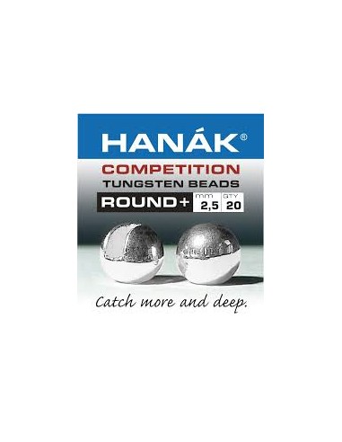 Hanak Tungsten Beads Round+ (silver)