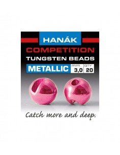 Hanak Tungsten Beads Metallic (pink)