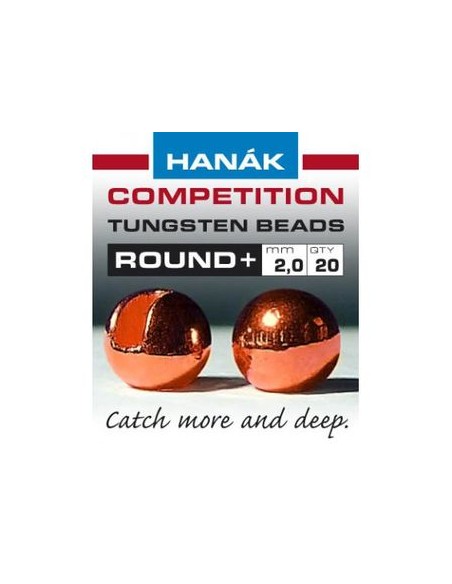 Hanak Tungsten Beads Round+ (copper)
