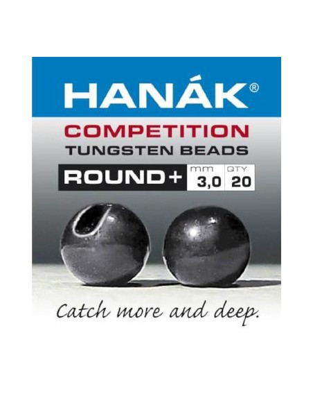 Hanak Tungsten Beads Round+ (gun metal)