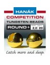 Hanak Tungsten Beads Round+ (gold)