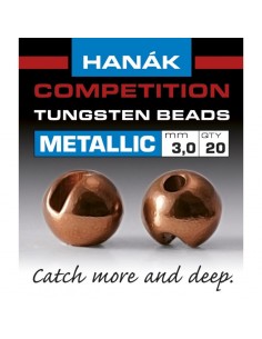 Hanak Tungsten Beads Metallic (brown)