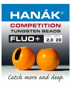 Hanak Tungsten Beads Fluo+ (orange)