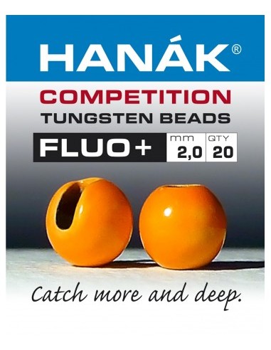 Hanak Tungsten Beads Fluo+ (orange)