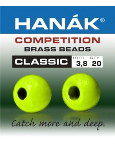 Hanak Brass Beads Classic (chartreuse)