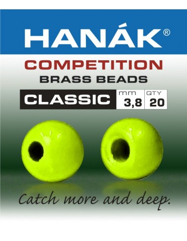Hanak Brass Beads Classic (chartreuse)